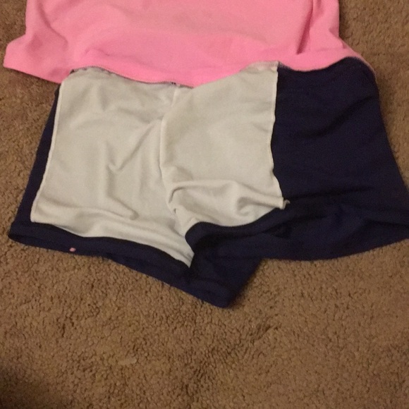 Cute tank top bathing suit with shorts. - Picture 5 of 6